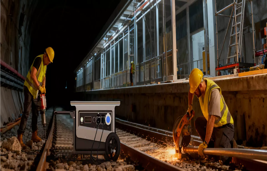 Reliable Waterproof Industrial Power Station for Outdoor Construction Works in Harsh Weather Conditions